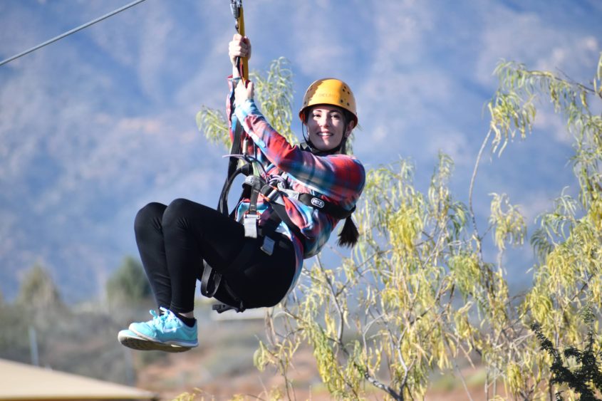 ZIP LINING OVER ‘OUT OF AFRICA WILDLIFE PARK’ IN CAMP VERDE, AZ